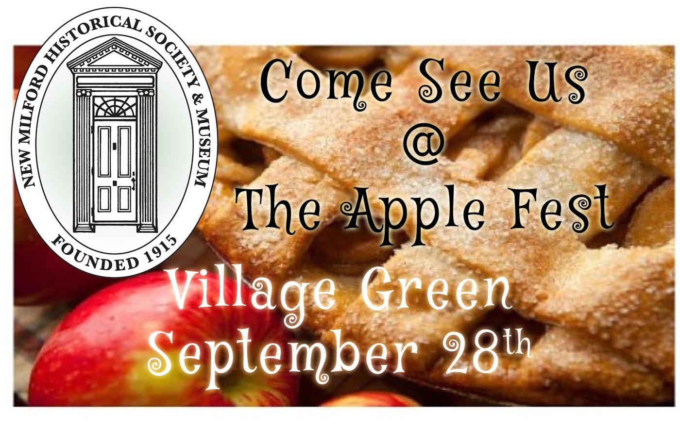 COME VISIT OUR BOOTH AT THE APPLE FESTIVAL!
We’ll be there all day, join us for some great fu