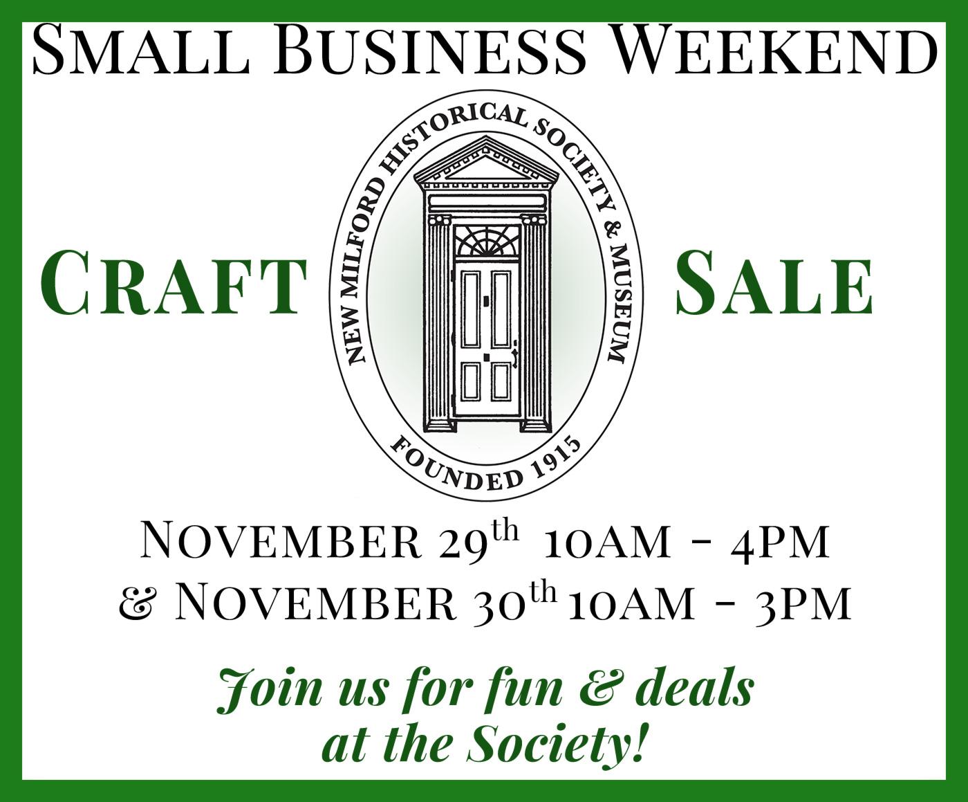 Small Business Weekend Craft Sale